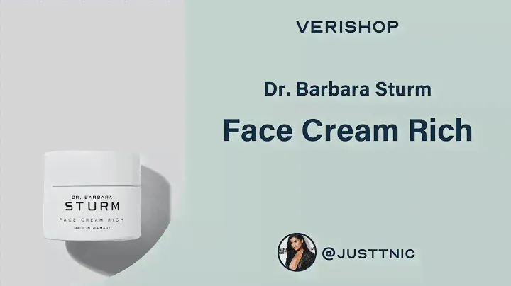 Dr. Barbara Sturm Face Cream Rich Review