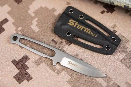 Туристический нож Kizlyar Supreme Sturm Mini K340 StoneWash Kydex-0