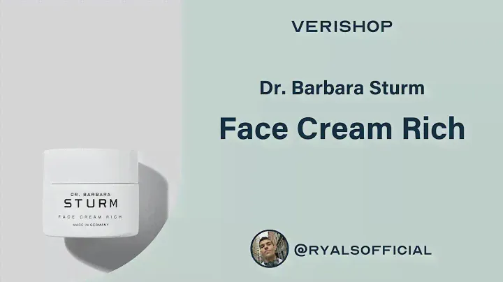 Dr. Barbara Sturm Face Cream Rich Review